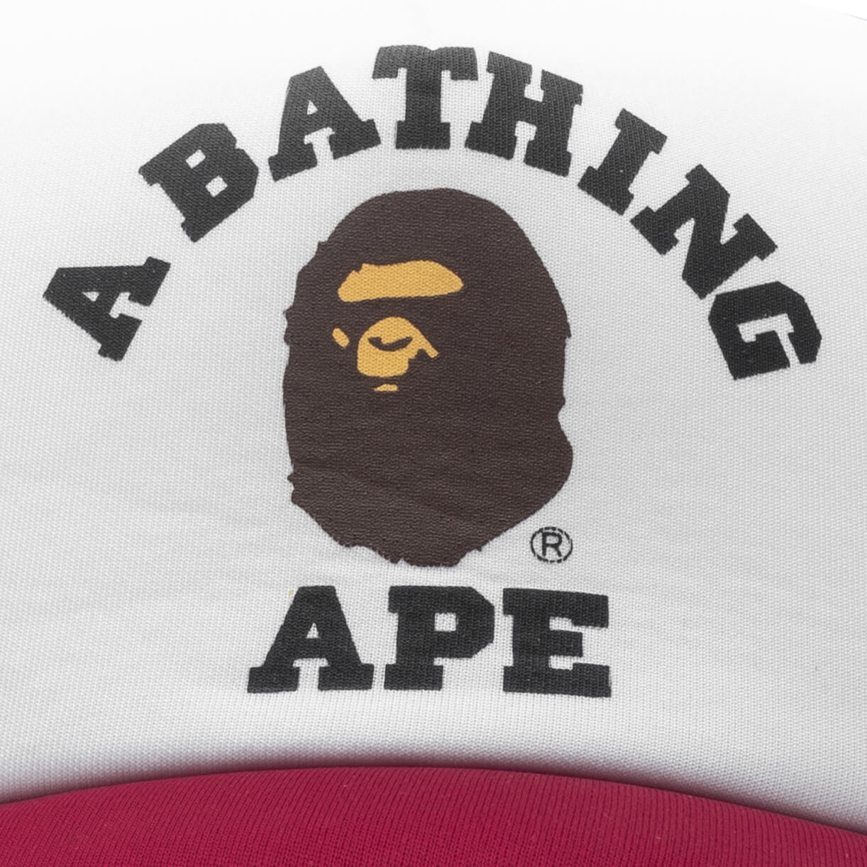 College Mesh Cap Burgundy