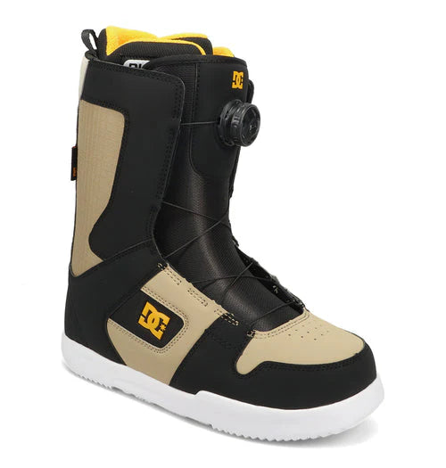 DC Mens 2026 Phase BOA Snowboard Boots Black Tan Orange