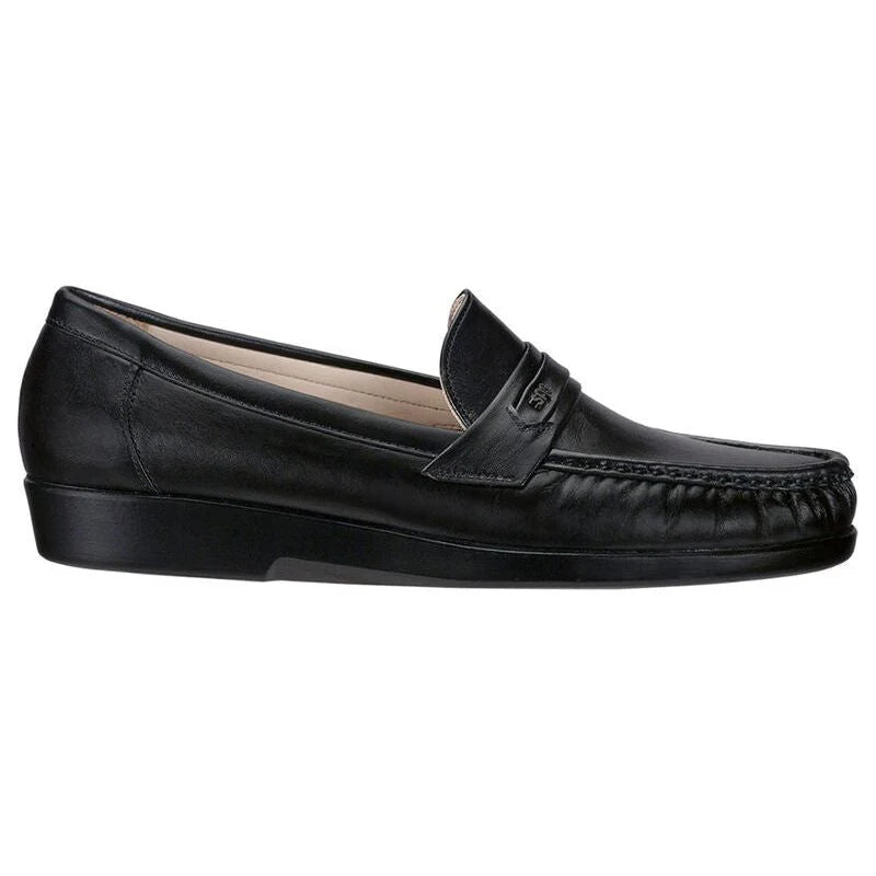 Men's Ace Slip On Loafer in Black Leather