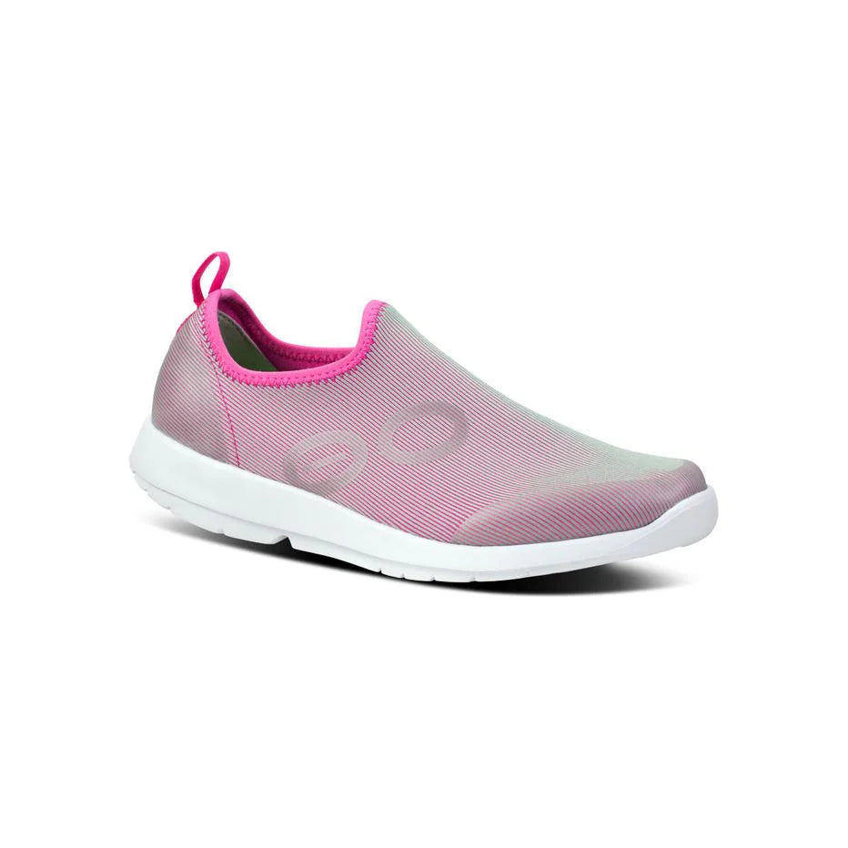 Women's OOmg Sport Low Shoe in White/Fuschia