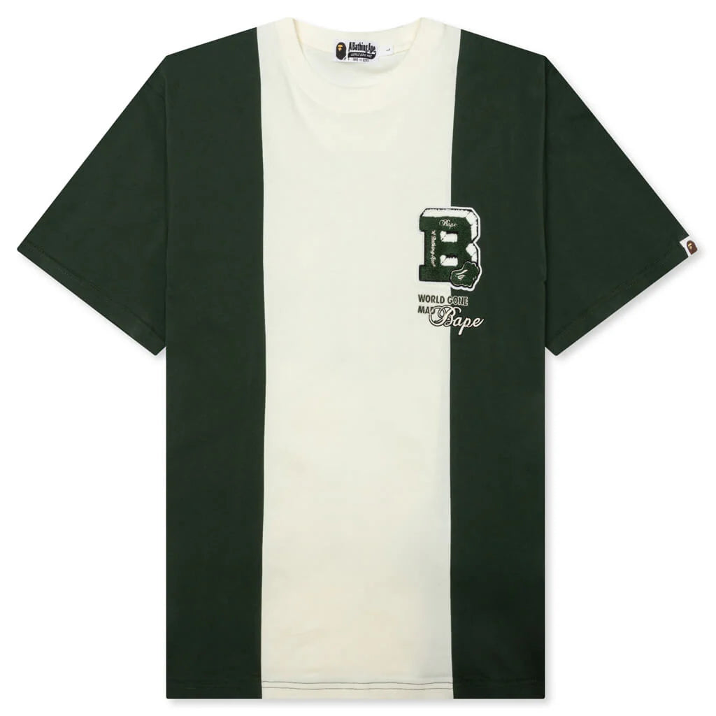 Bape Badges Color Blocking Tee Ivory