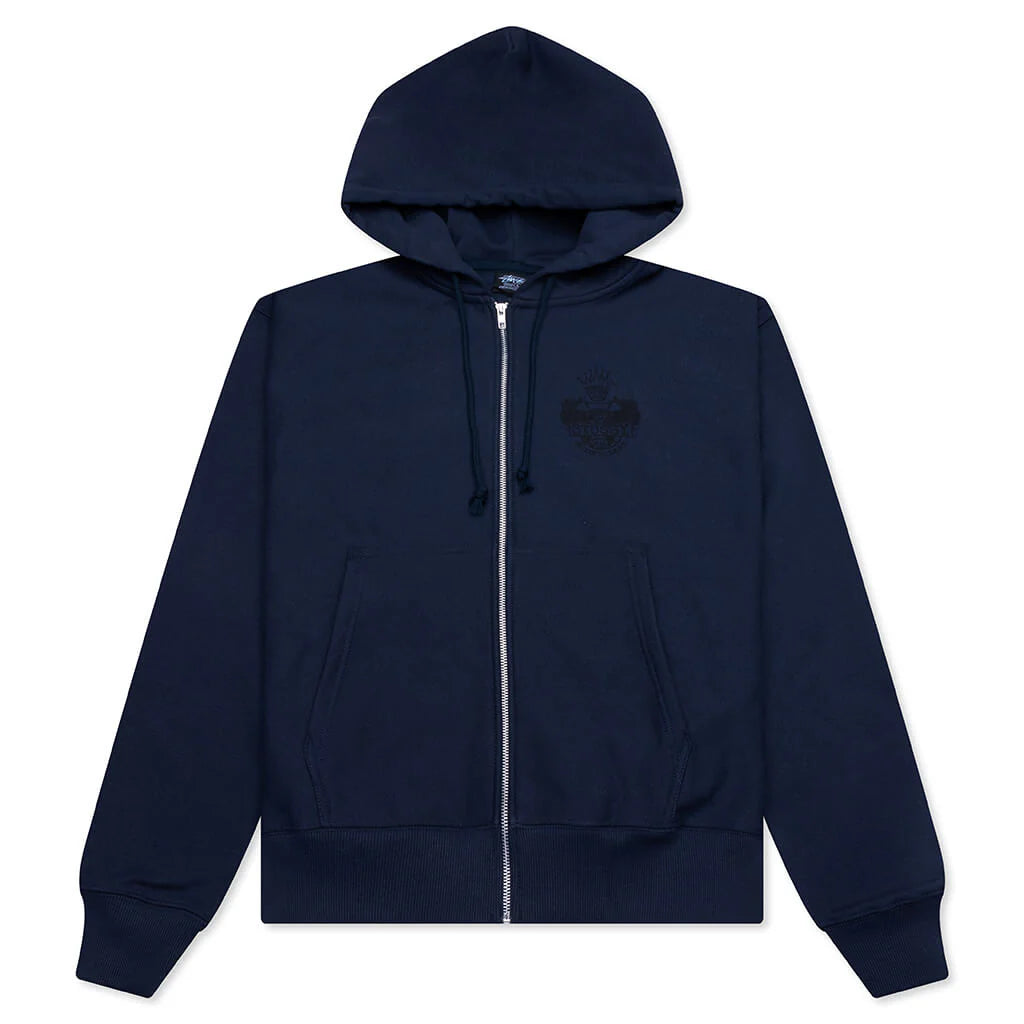 Built To Last Zip Hoodie Navy