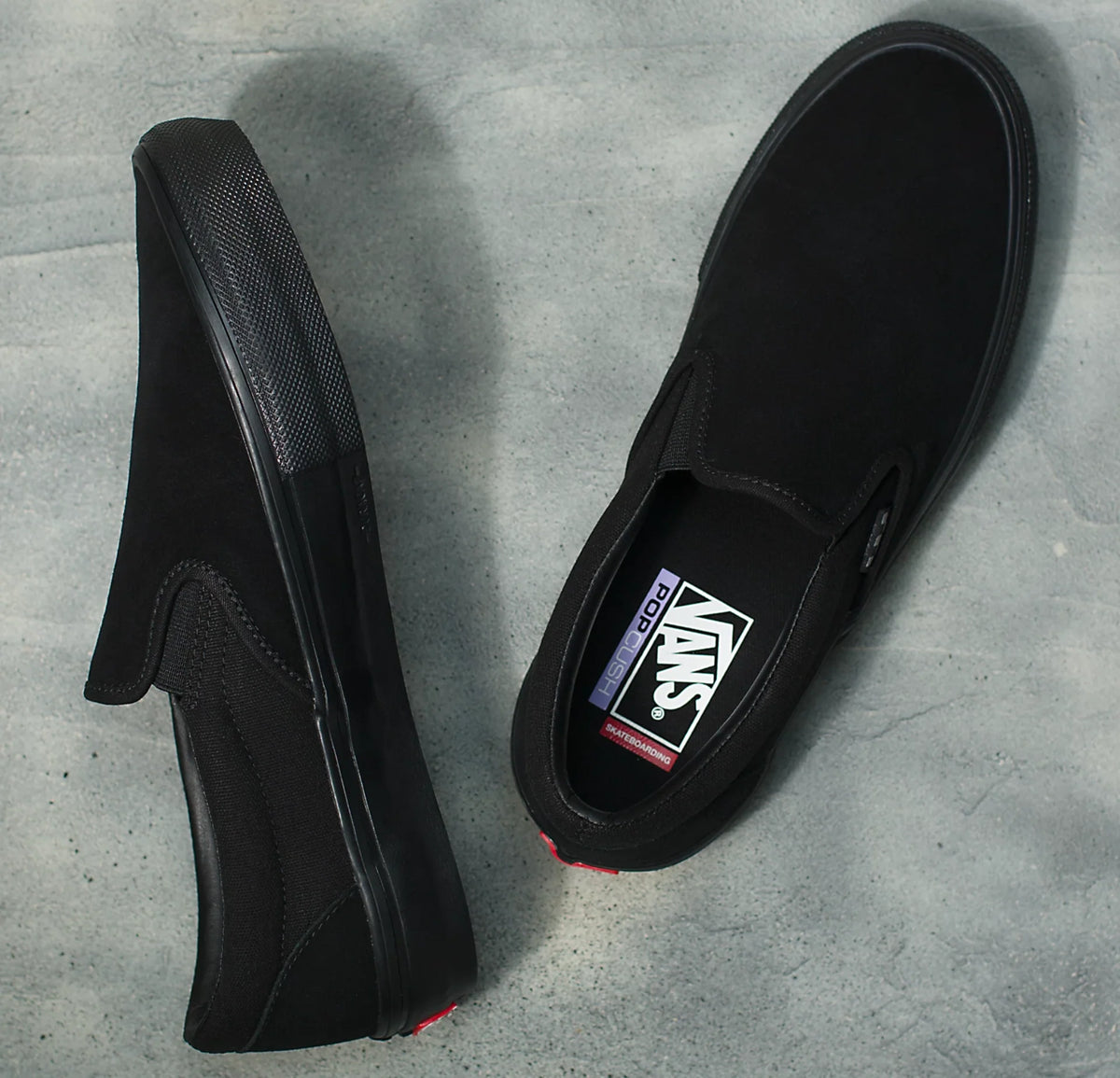 Vans Skate Slip On Black Black