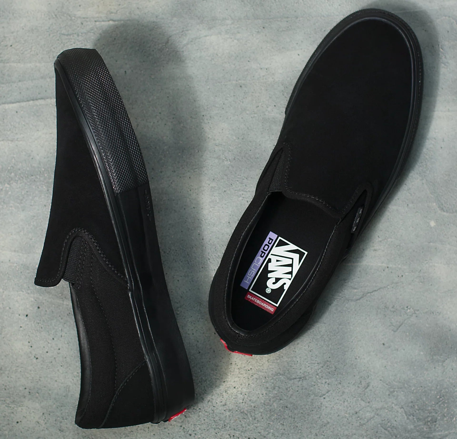 Vans Skate Slip On Black Black