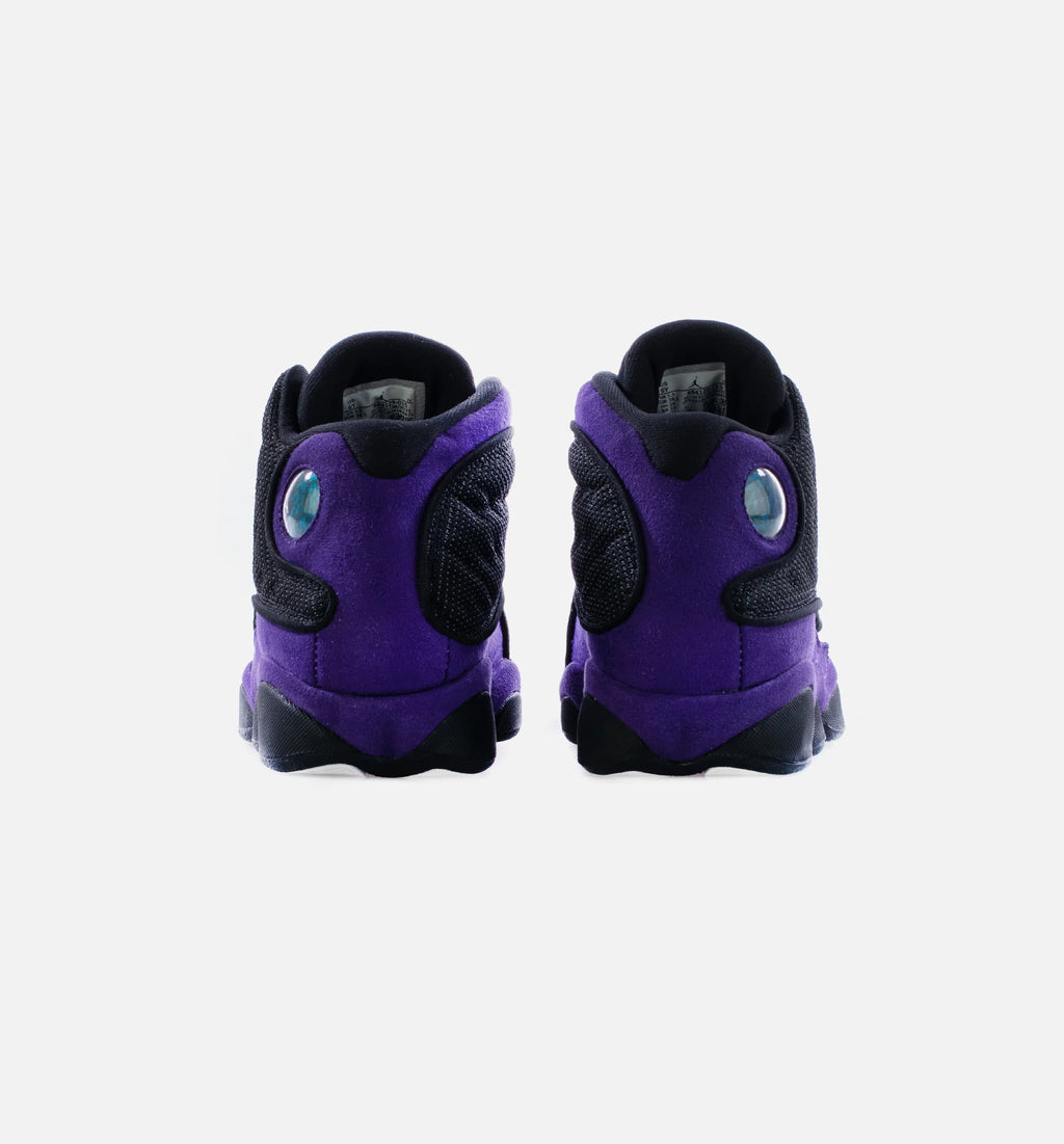 Air Jordan 13 Retro Court Purple Grade School Lifestyle Shoe Black White Court Purple Free Shipping