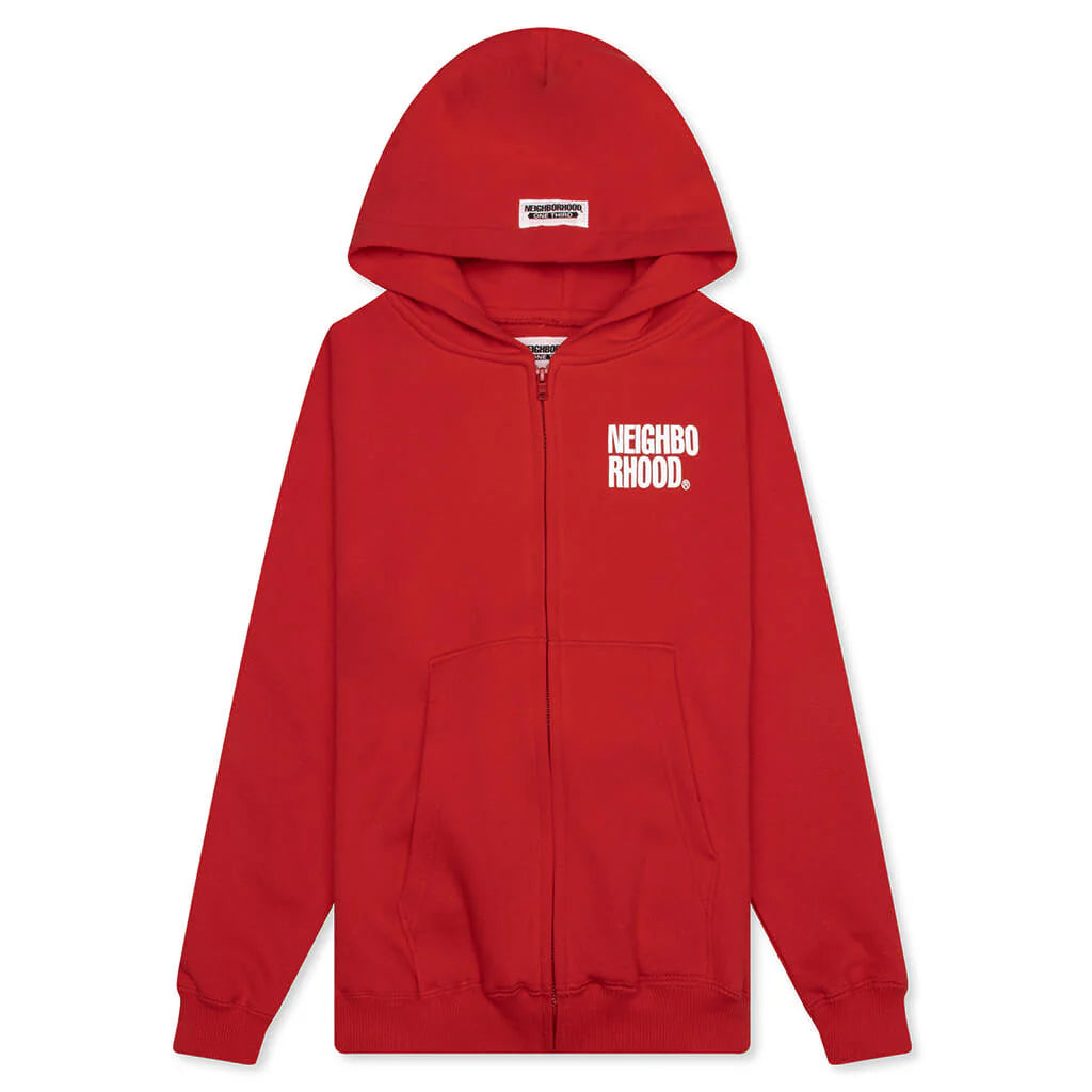 Kids OT Sweat Zip Hoodie LS Red