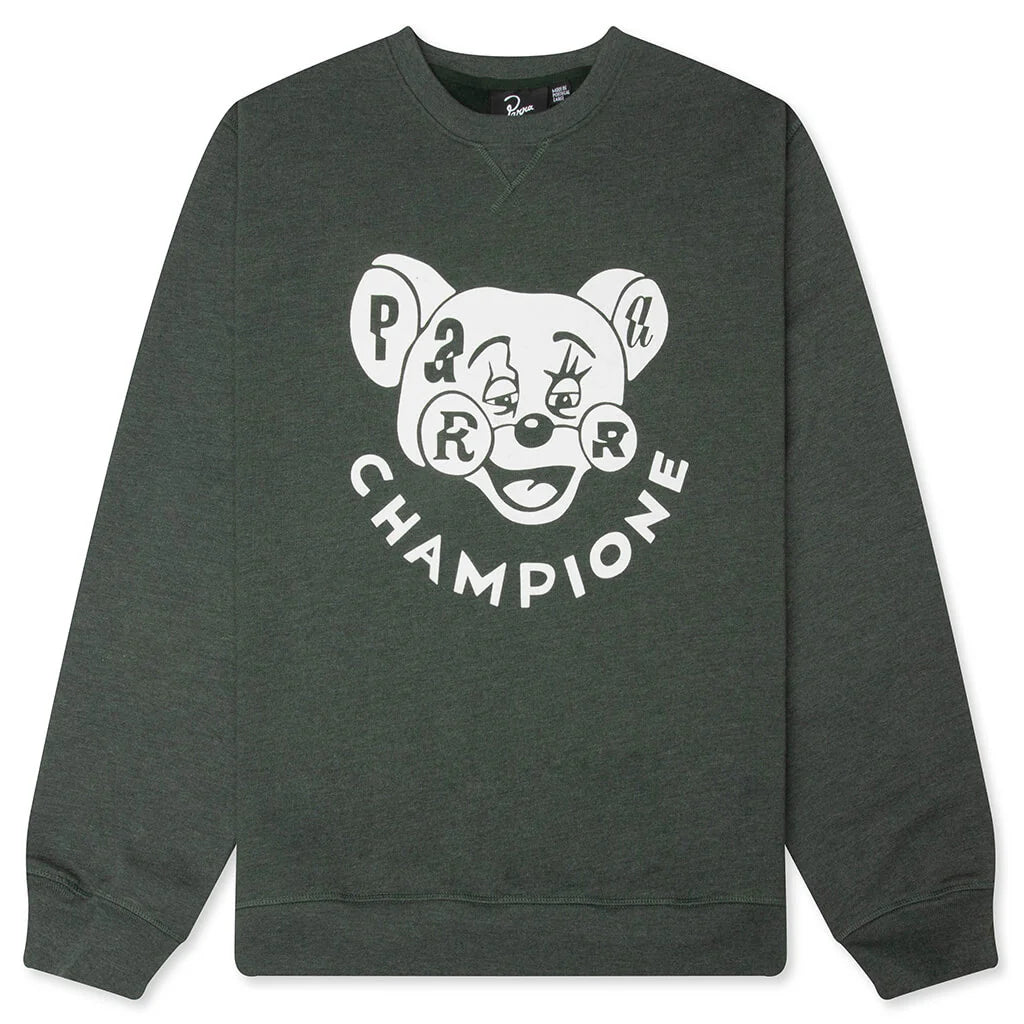 Tired Champione Crew Neck Sweatshirt Pine Green