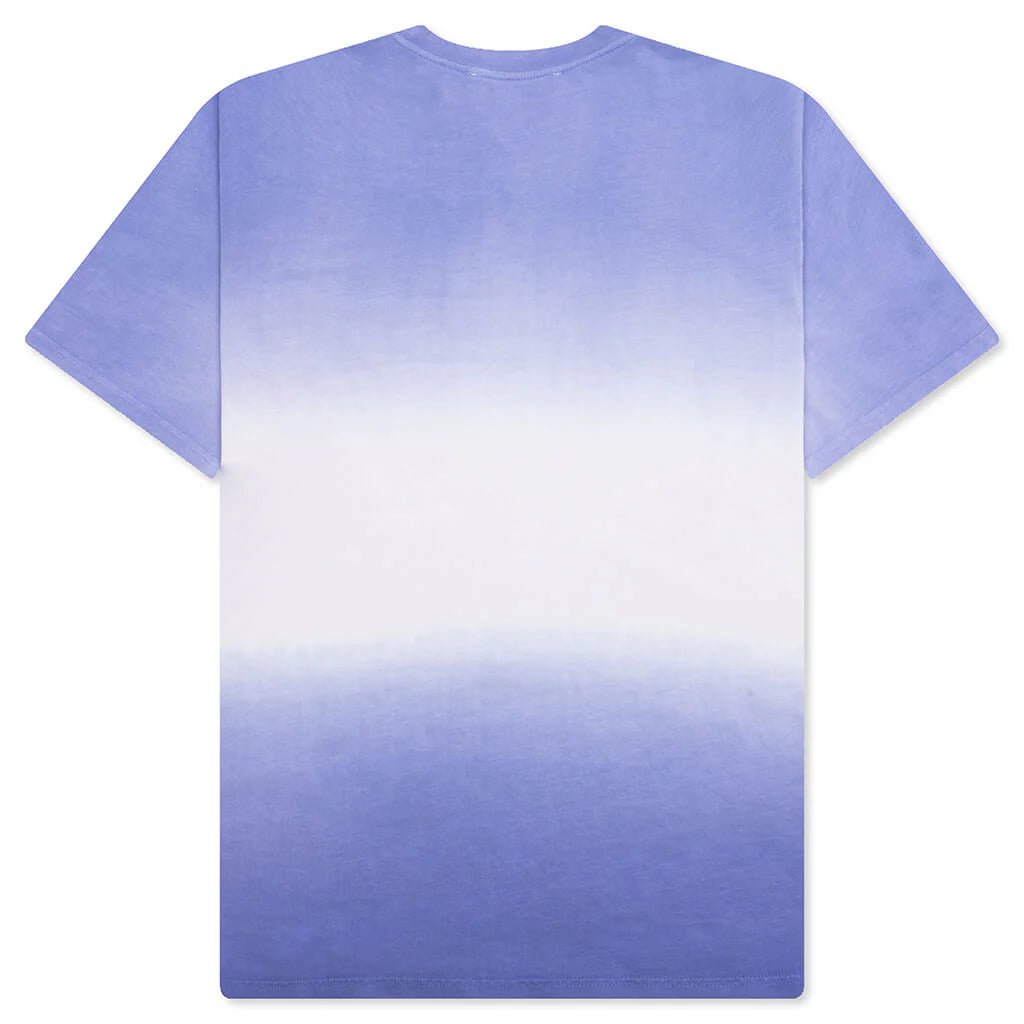 Logo Embroidery Gradient T Shirt Lavender