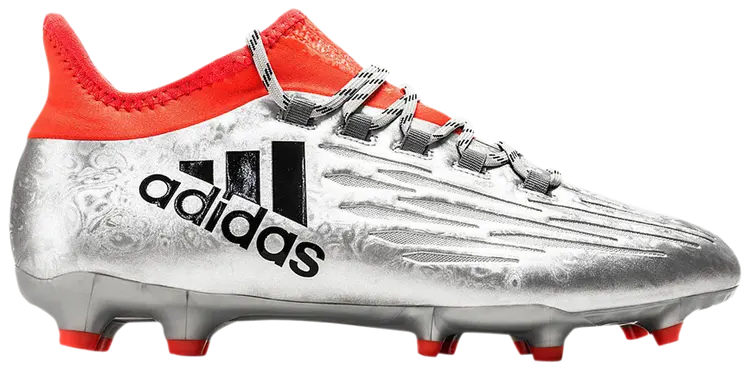 adidas X 162 FG Soccer Shoes Silver Black Red