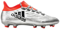 adidas X 162 FG Soccer Shoes Silver Black Red
