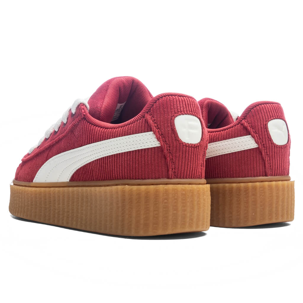 Puma x Fenty Womens Creeper Phatty Corduroy Club Red Warm White Gum