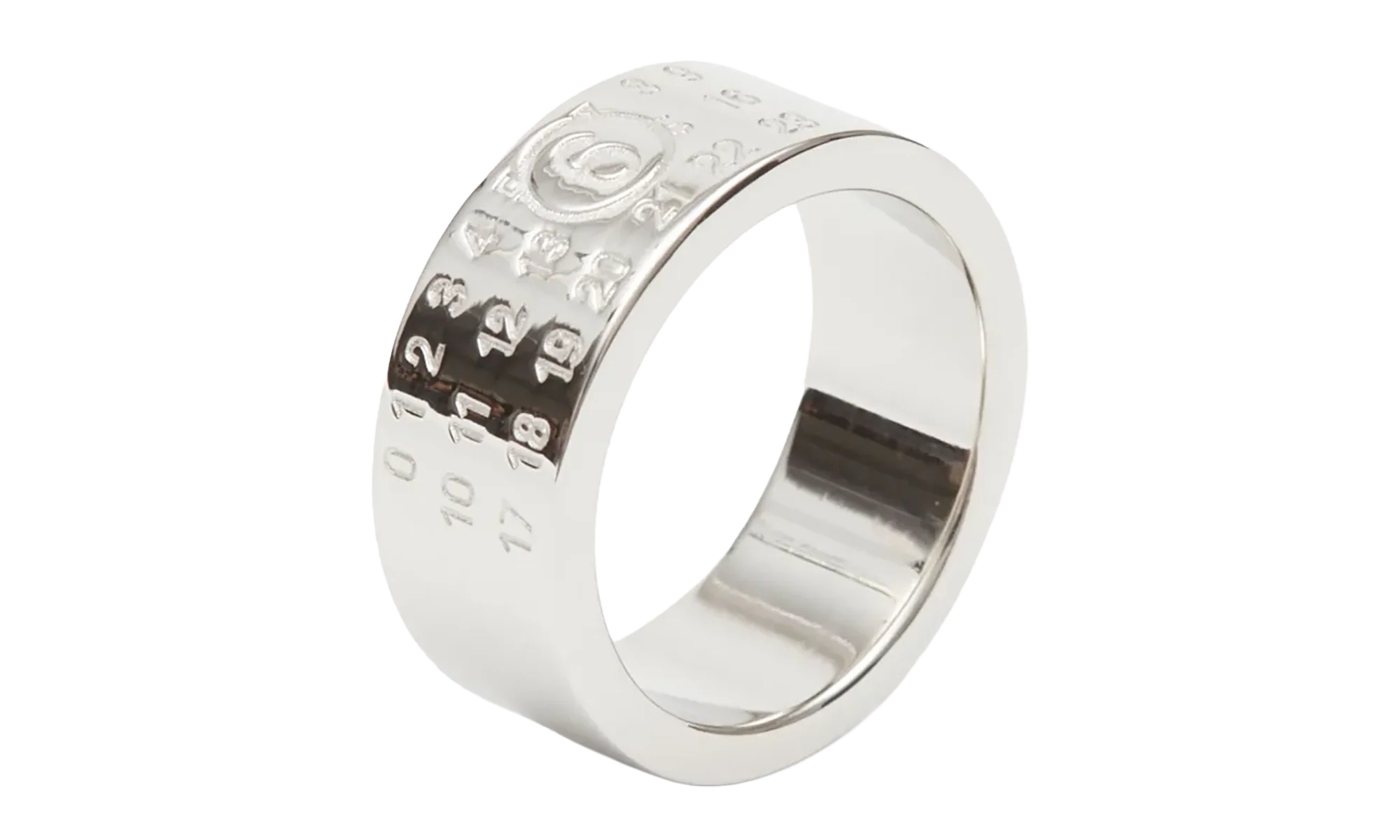 Minimal Logo 8mm Ring "Palladio Polished" SM6UQ0057 P646951