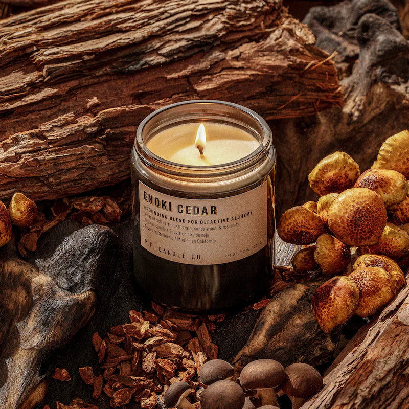 Enoki Cedar Alchemy Candle