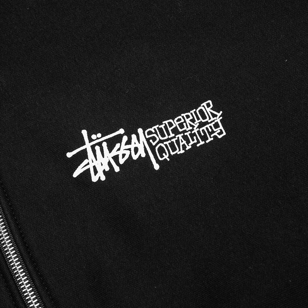 Superior Quality Zip Hoodie Black
