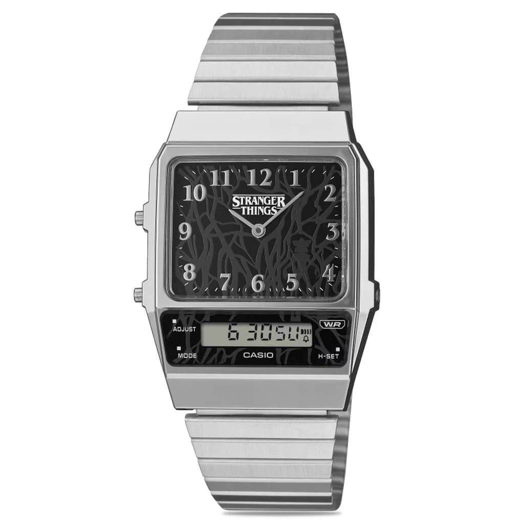 Casio x Stranger Things AQ800EST 1A Vintage Silver