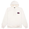 Circled Script Logo Hooded Sweatshirt Off White