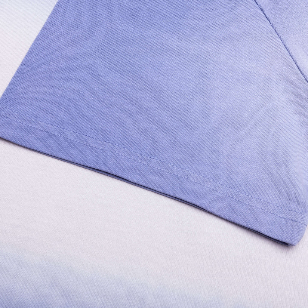 Logo Embroidery Gradient T Shirt Lavender