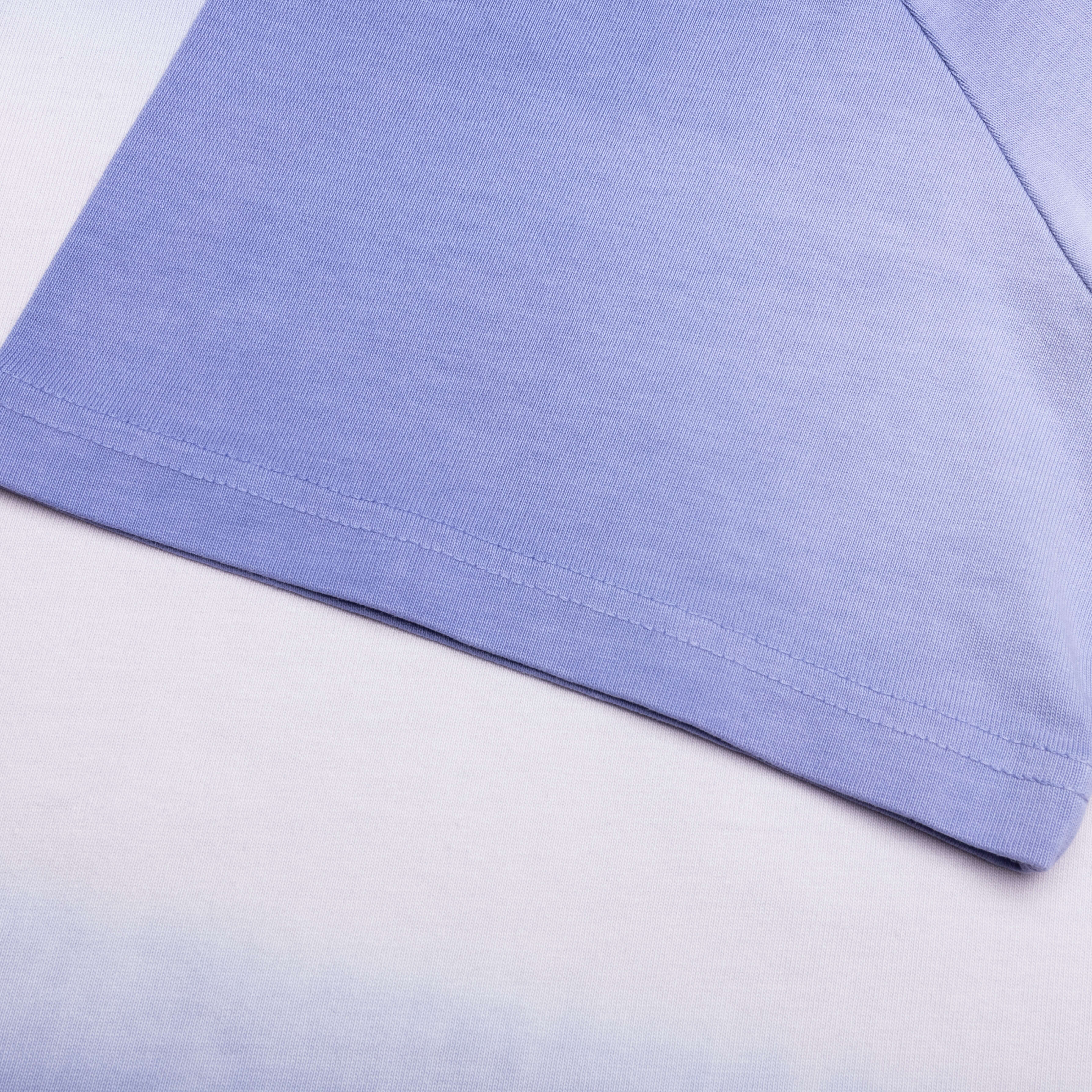 Logo Embroidery Gradient T Shirt Lavender