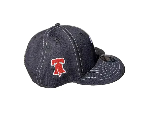 Nocturnal New Era Philadelphia Phillies Liberty Bell Low Profile Snapback Hat Navy