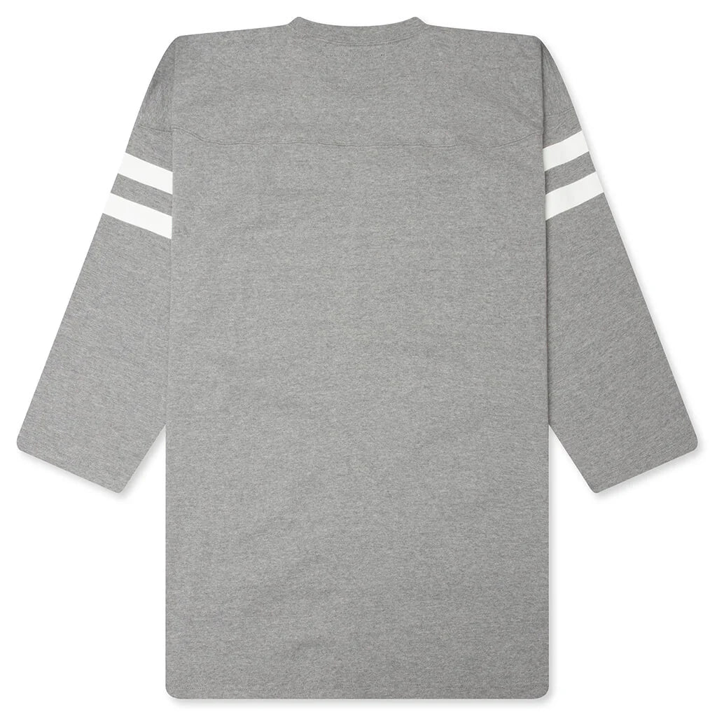 L S Football Shirt Grey
