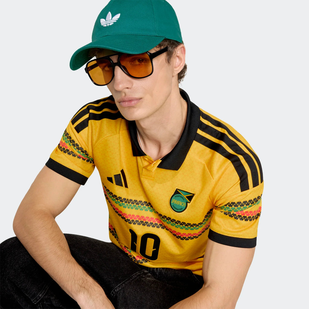 adidas Jamaica Home Bob Marley 10 Mens Soccer Jersey 2026 Gold