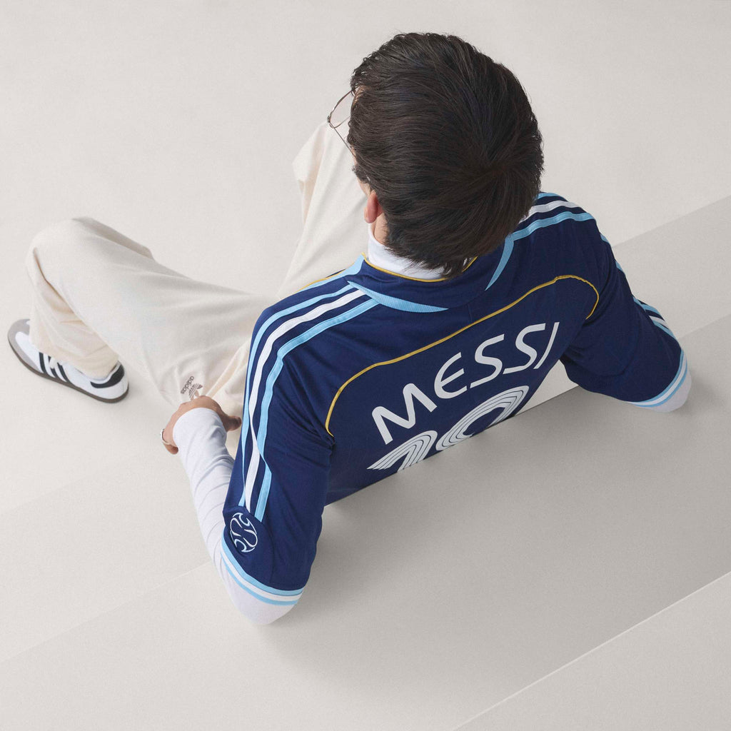 adidas Argentina Away Messi Mens Soccer Jersey 2006 Dark Blue