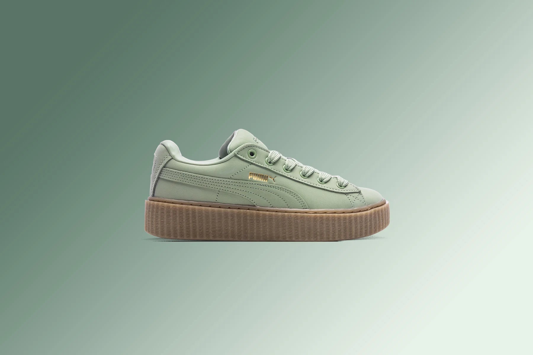 Puma x Fenty Womens Creeper Phatty Nubuck Green Fog