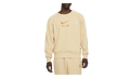 Sportswear Air French Terry Crew Sweatshirt "Sesame / Safety Orange" DV9829 252