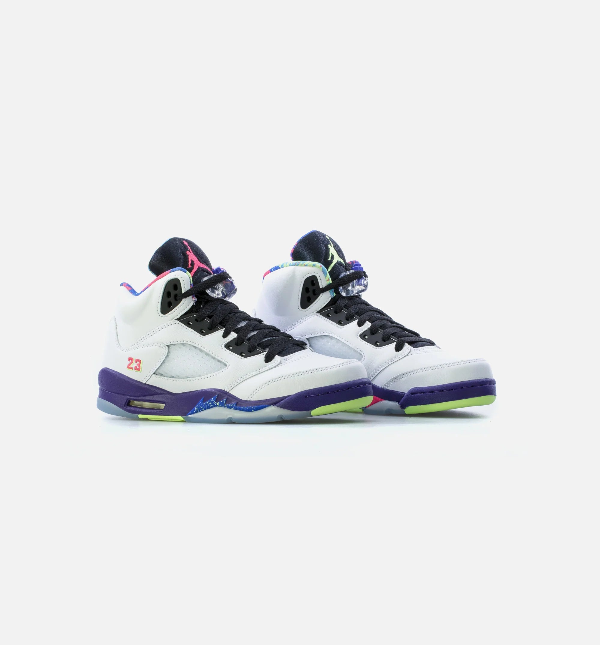 Air Jordan 5 Retro Bel Air Grade School Lifestyle Shoe Whtie Purple