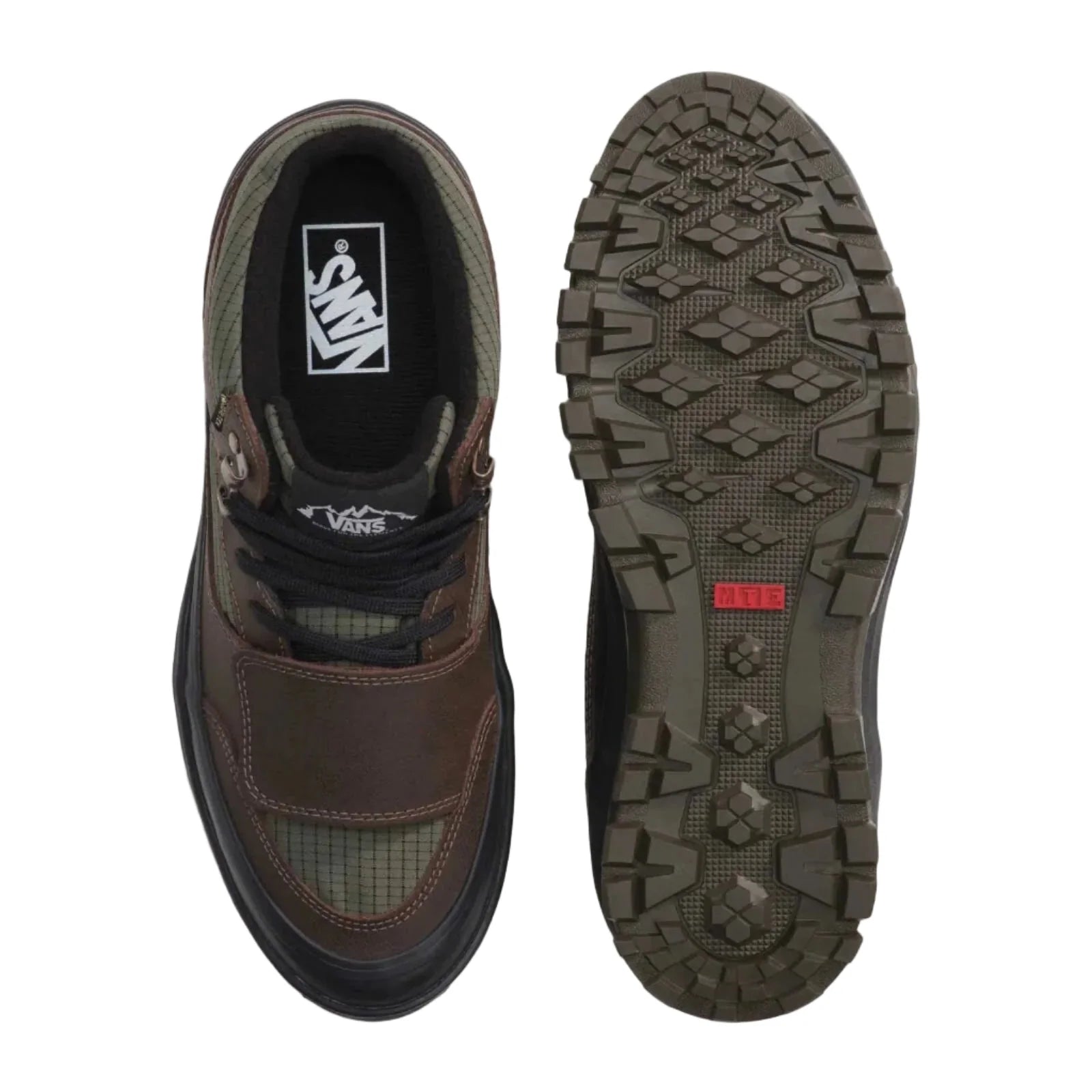 Vans MTE Mountain Mid GORE TEX Insulated Shoe Dark Green Dark Brown