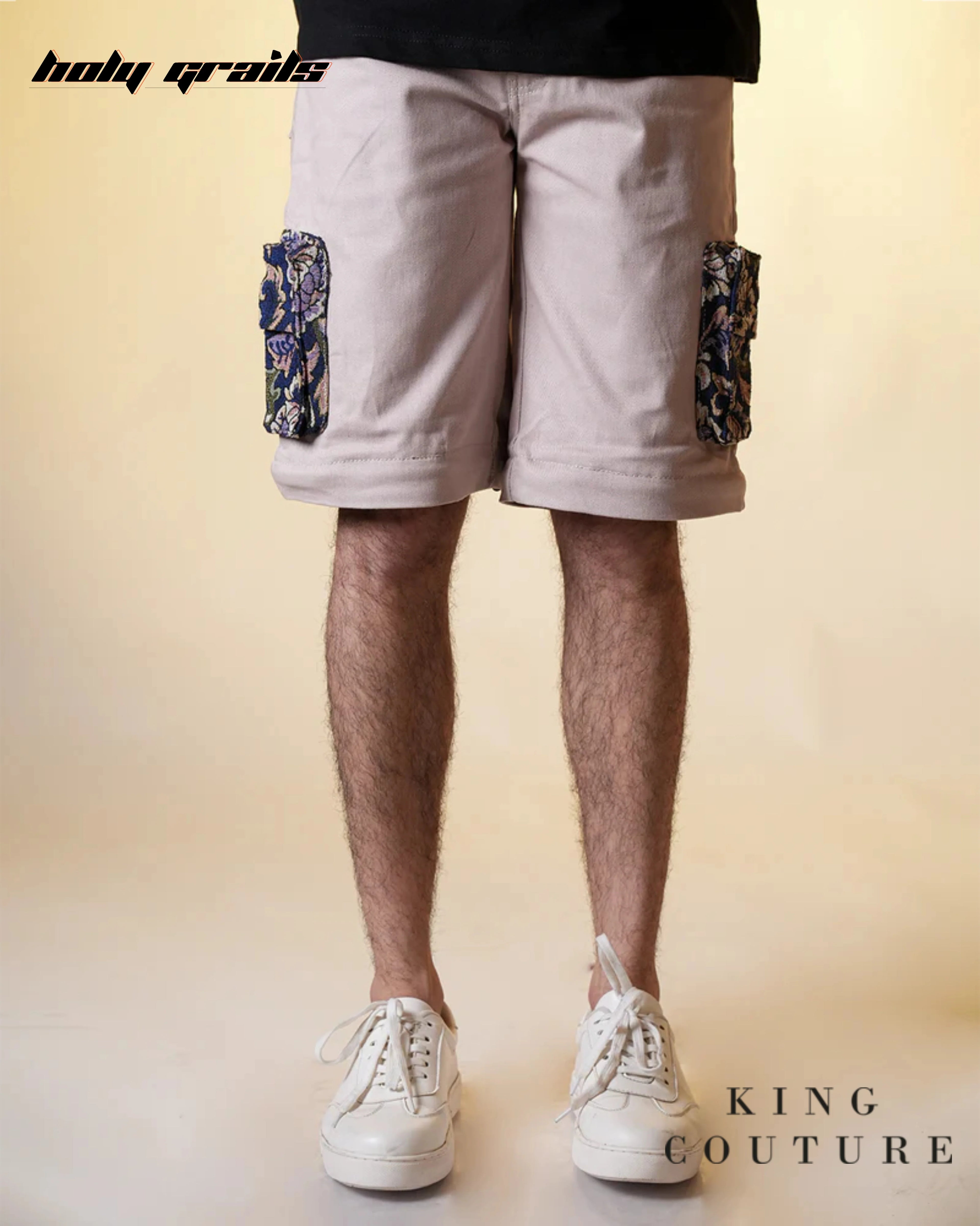Paisley Pocket Detachable Zipper Pants HG x King Couture