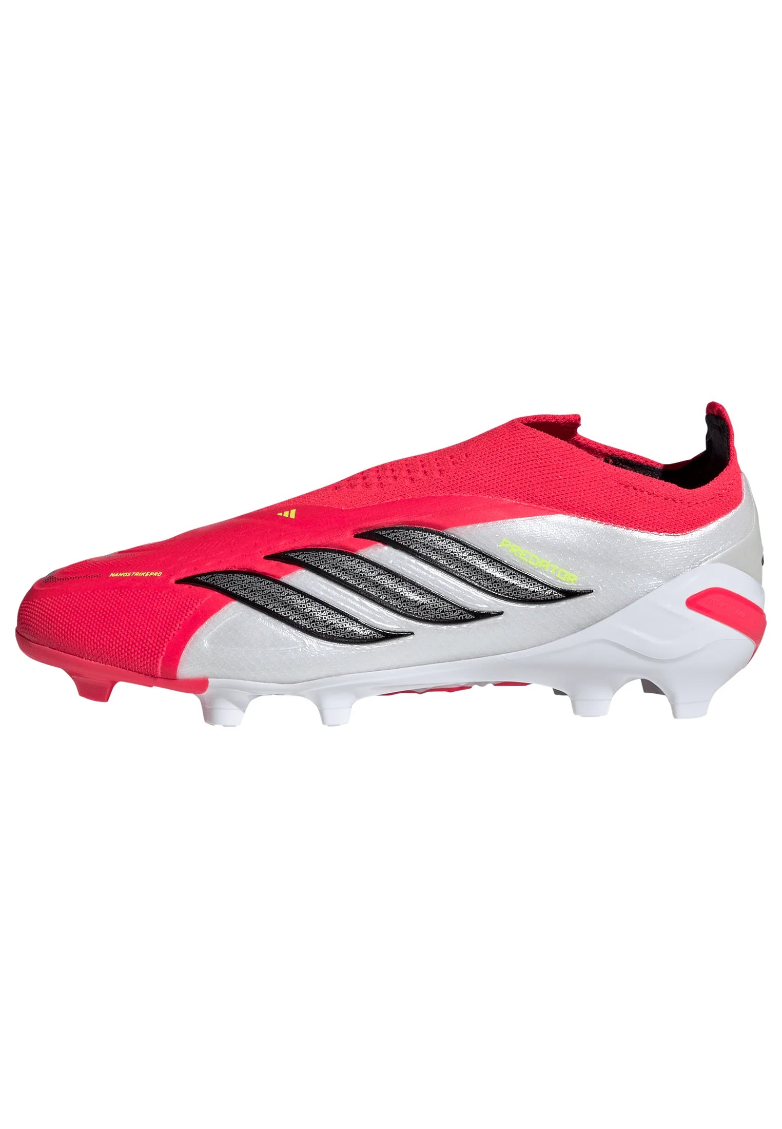 adidas Predator Elite Laceless FG Firm Ground Youth Soccer Cleats Red Black White