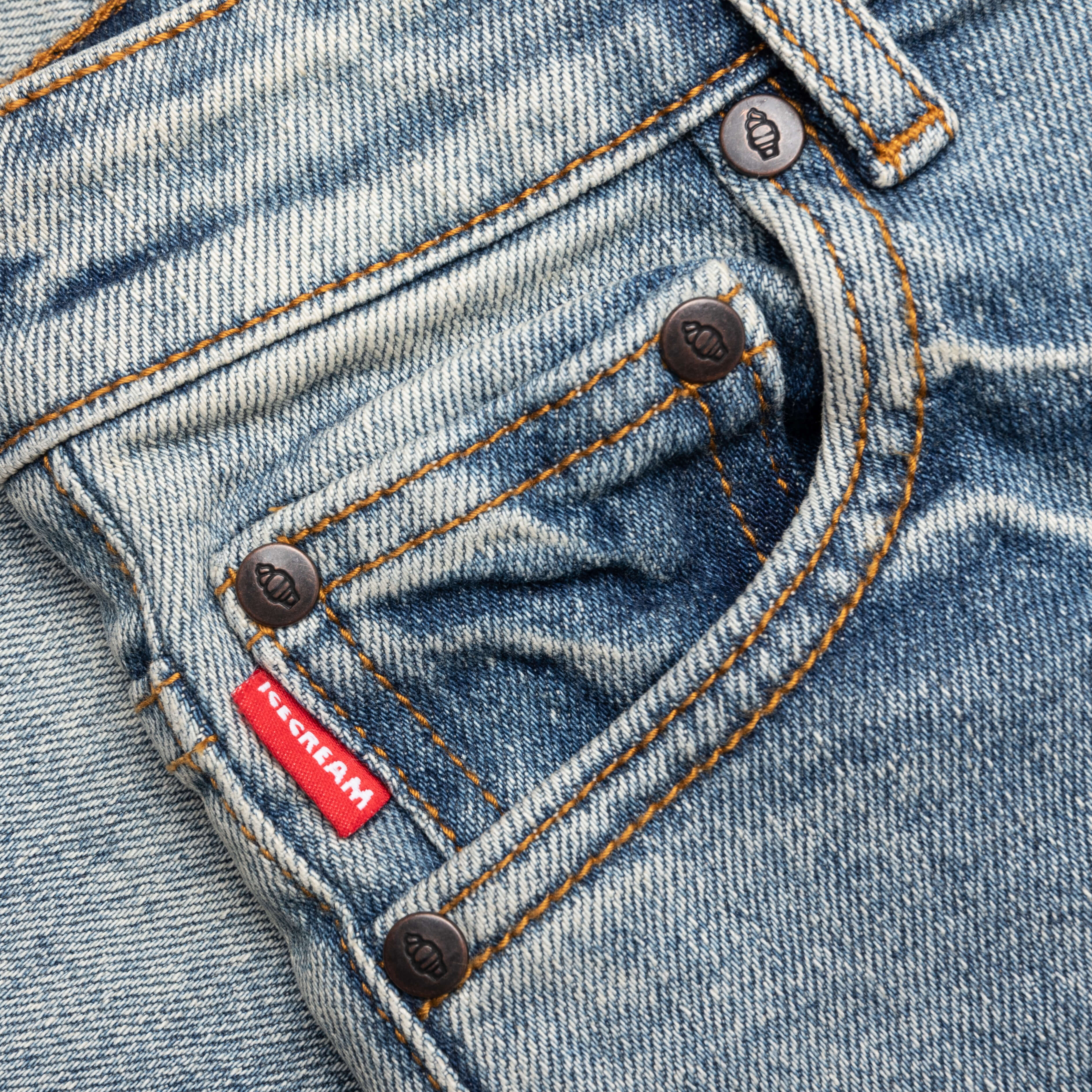 Kids Pow Jean Shorts Blue Chocolate