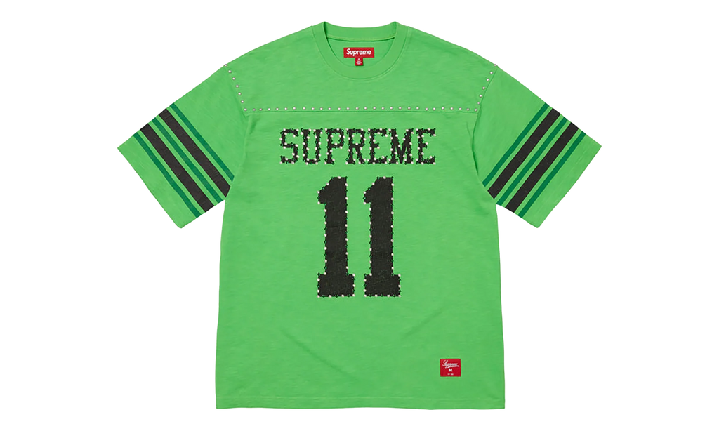 Studded S/S Football Top "SS26 - Green" SU27032