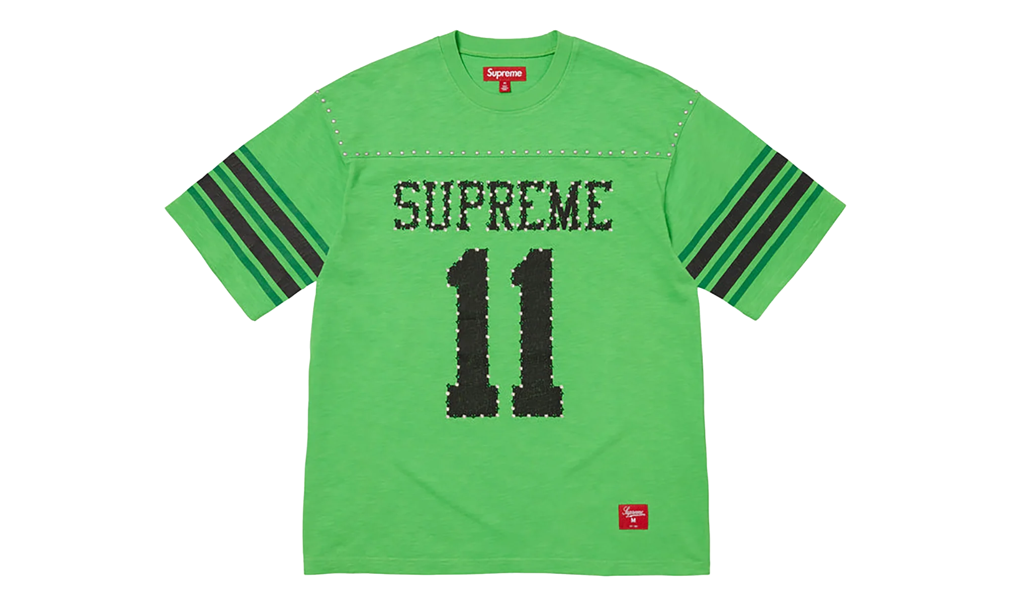 Studded S/S Football Top "SS26 - Green" SU27032