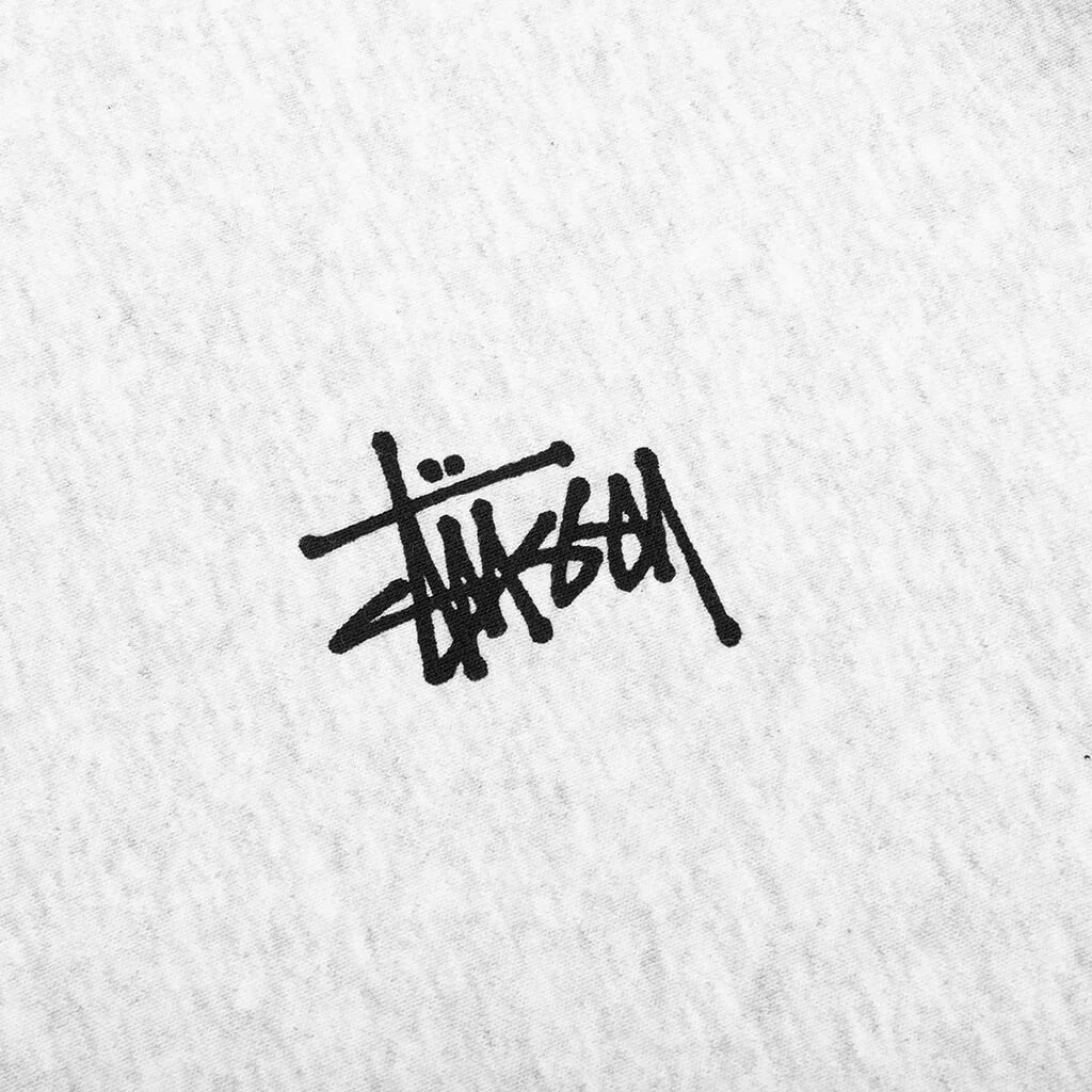 Basic Stussy Hoodie Ash Heather