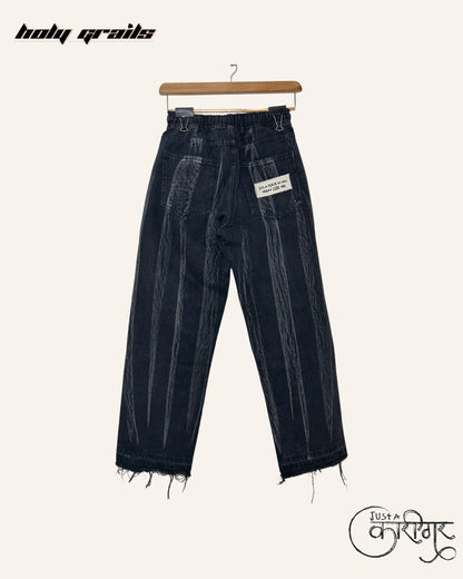 Just A Fad Black Denim Jeans HG x Just A Karigar