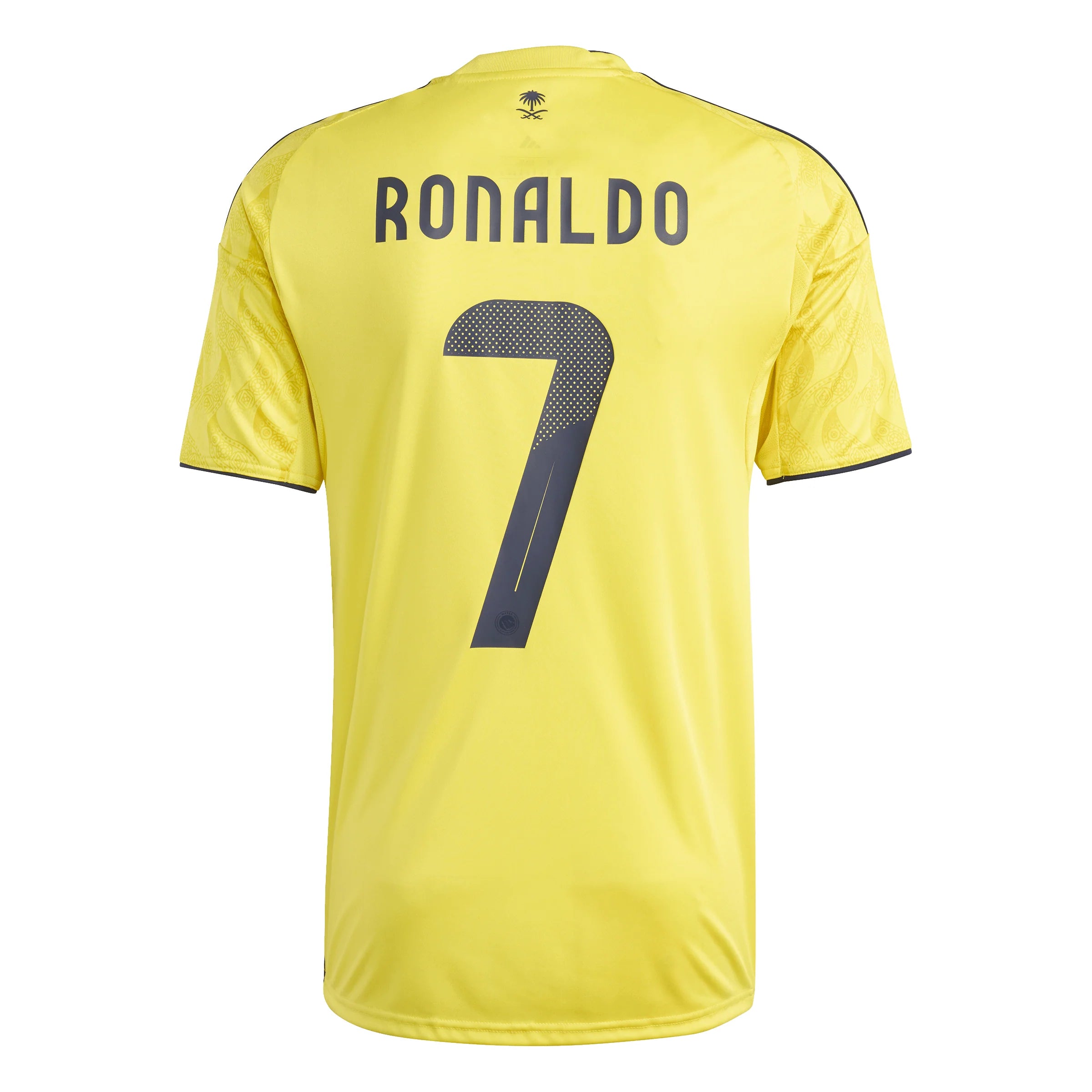 adidas Al Nassr FC Home Mens Soccer RONALDO 7 Jersey 25 26 Yellow Blue