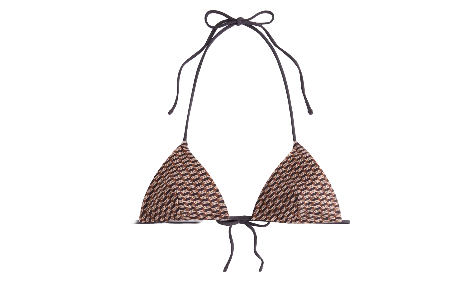 Talia Ii Monogram Tie Top "Brown" khw070070 210
