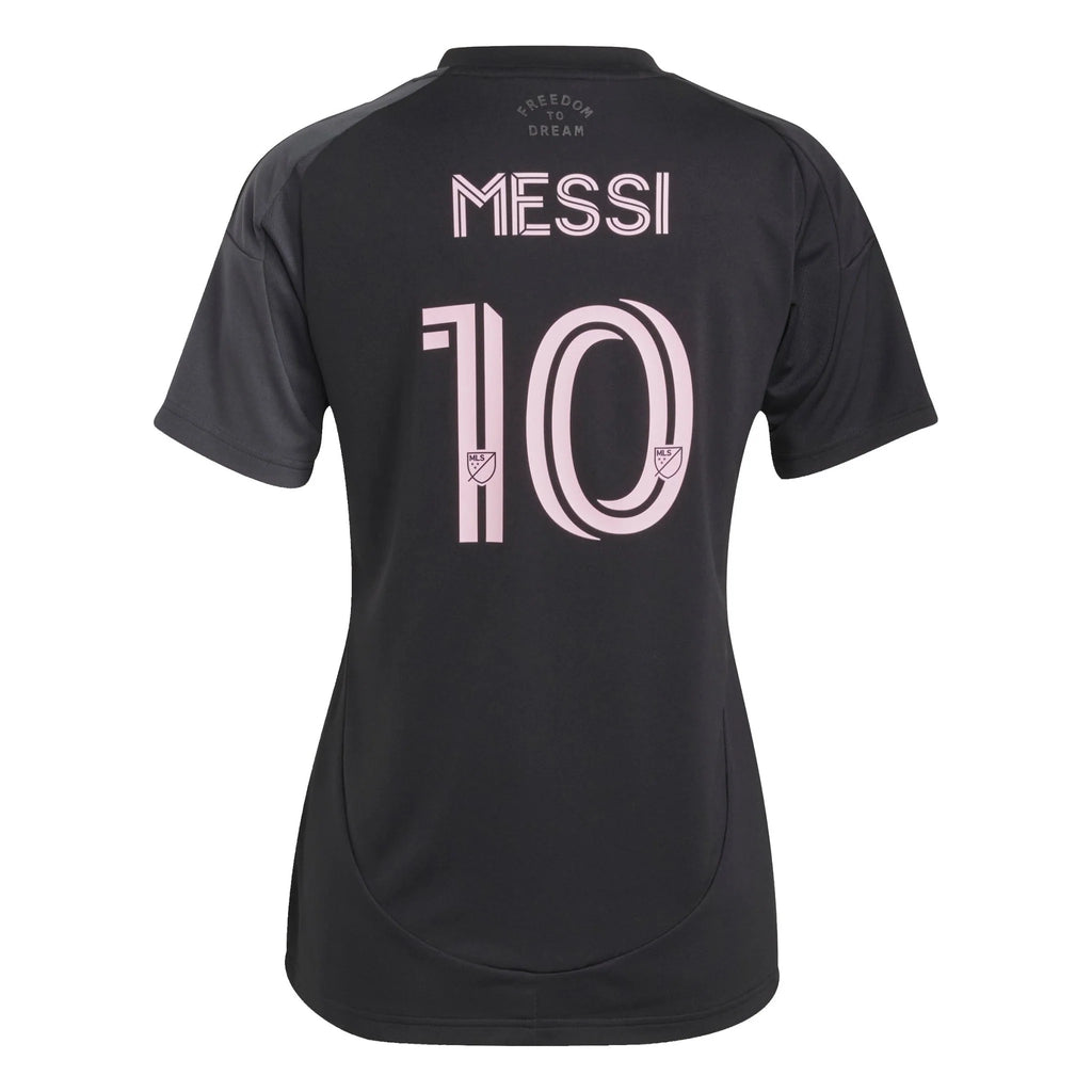 adidas Womens Inter Miami CF Messi Away Jersey 25 26 Black