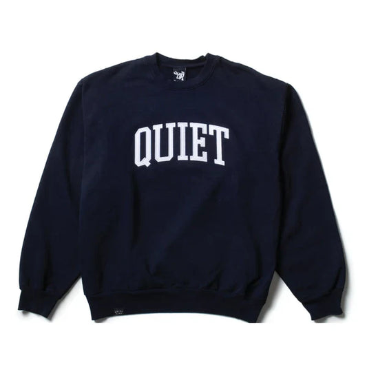 The Quiet Life Arch Applique Crew Neck Navy