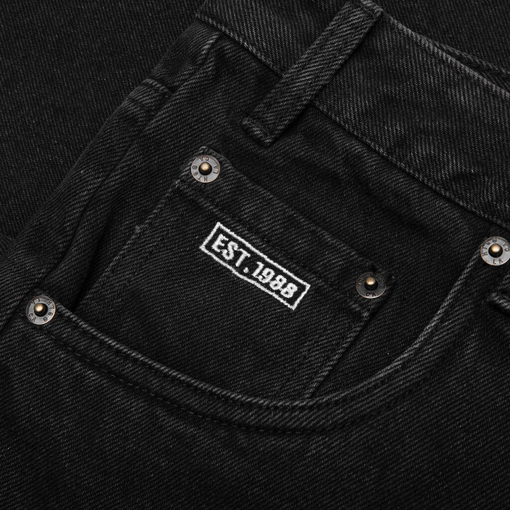 Frayed Edge 11 Denim Bermudas Black