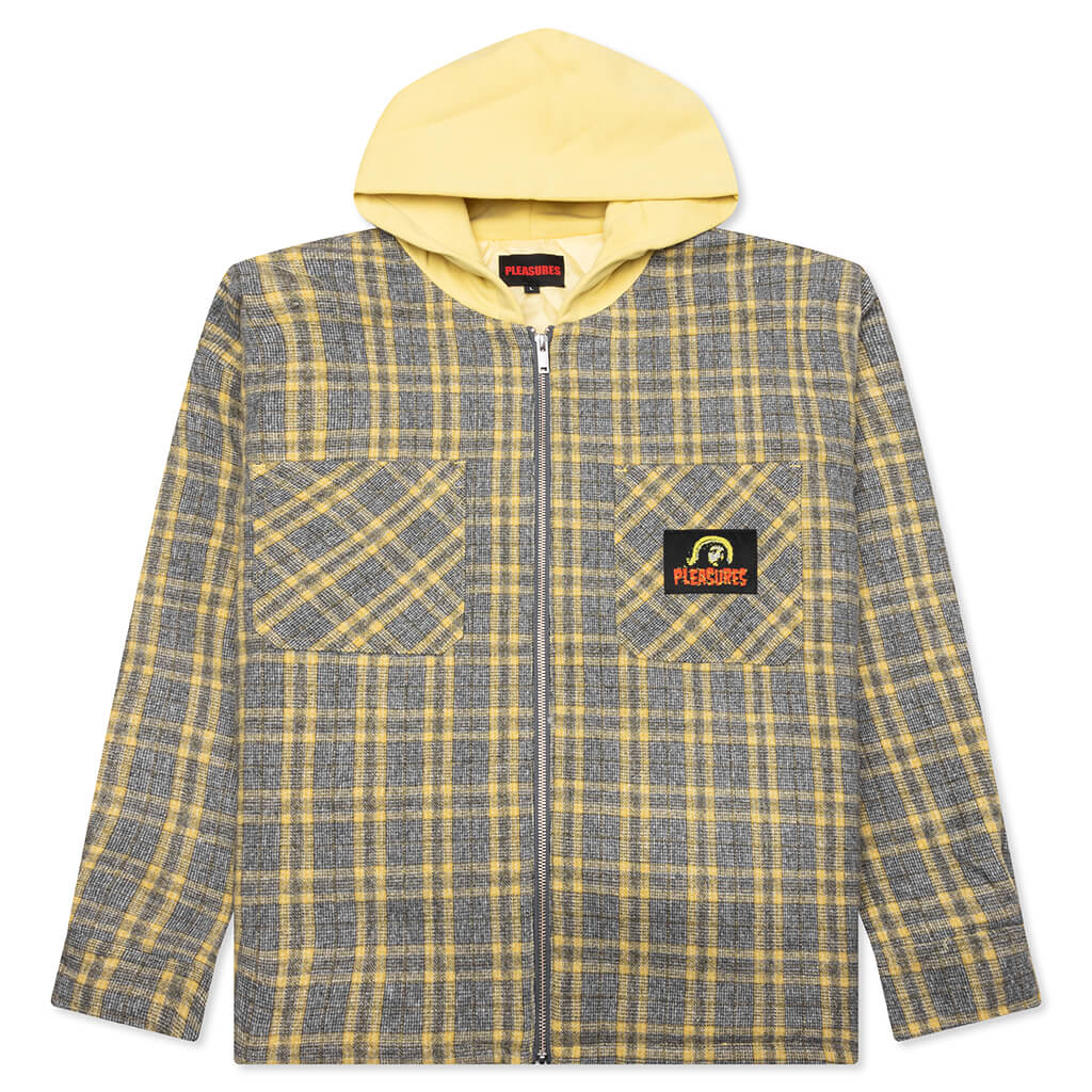 Wolf Hooded Overshirt Grey
