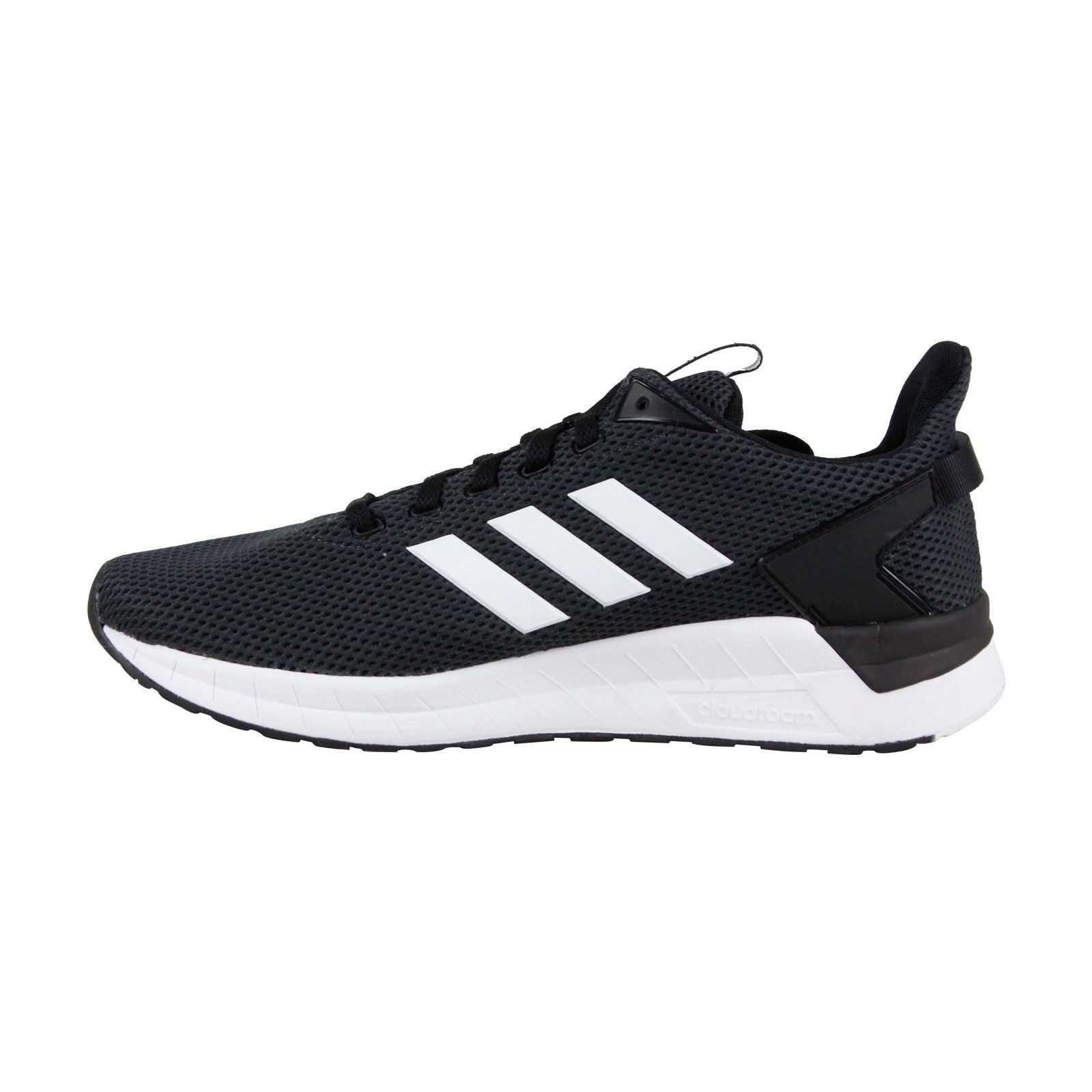 Questar Ride DB1346 Mens Black Mesh Lace Up Athletic Running Shoes