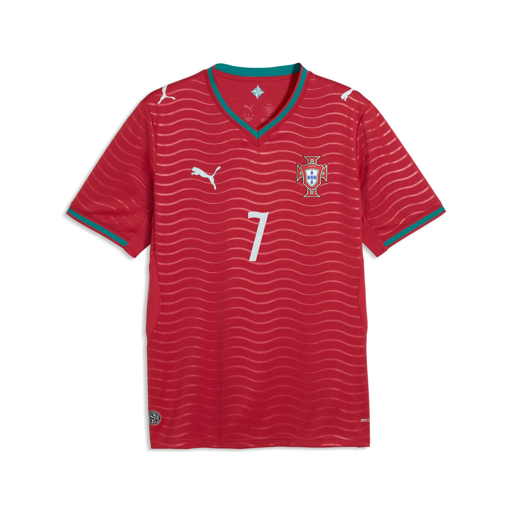 PUMA Portugal Home Cristiano Ronaldo CR7 Mens Soccer Jersey 2026 Red Green