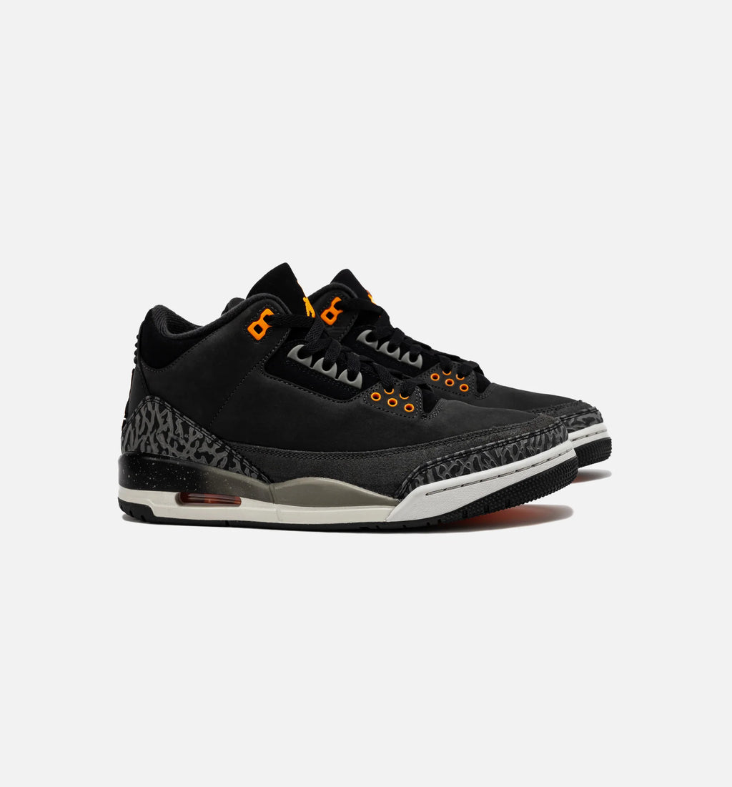 Air Jordan 3 Retro Fear Mens Lifestyle Shoe Night Stadium Total Orange