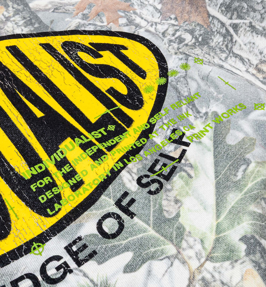 Oval Patch Mens Hoodie Camo