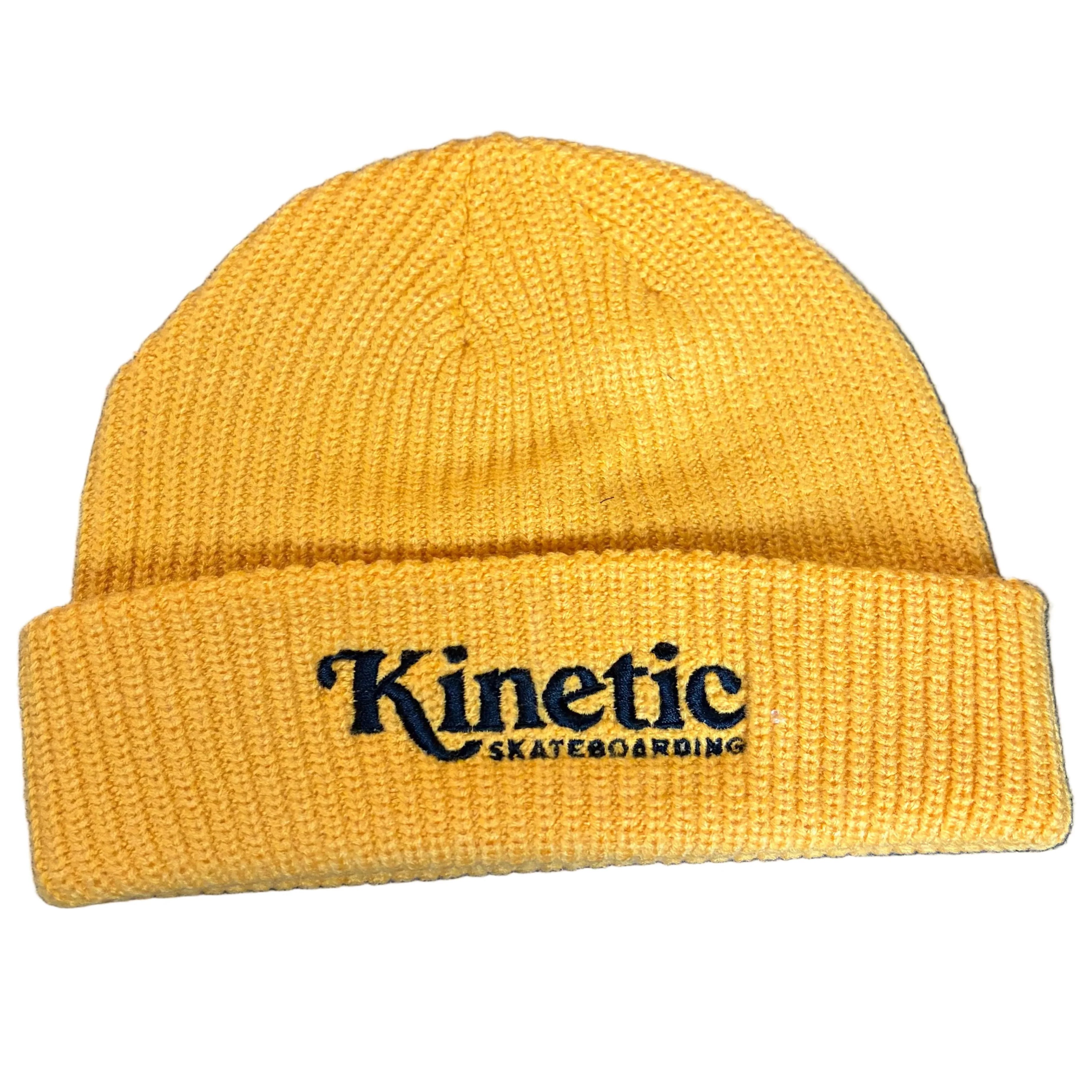 Kinetic Logo Cuff Beanie Yellow Black