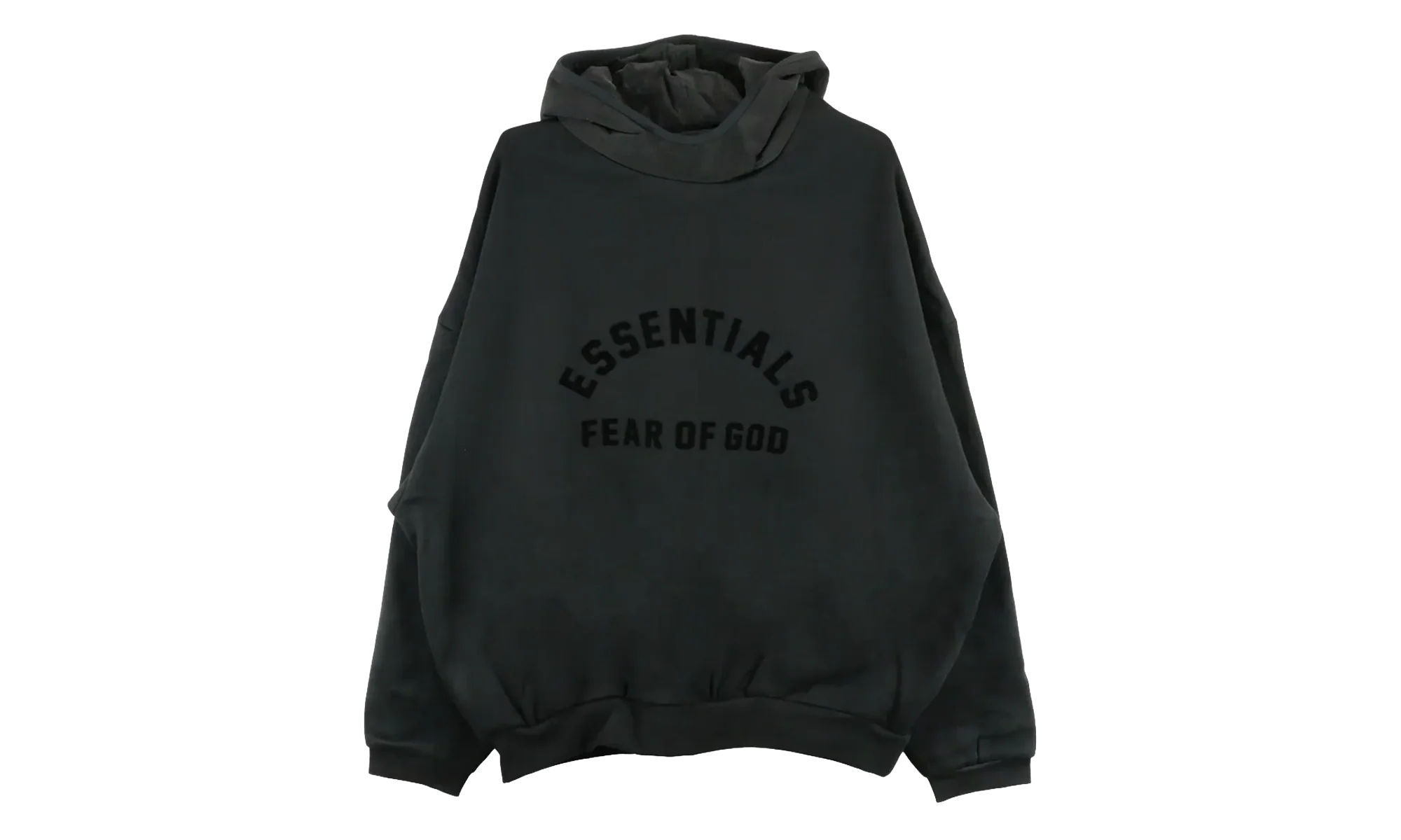Nylon Fleece Hoodie "Jet Black" 202SP244314F