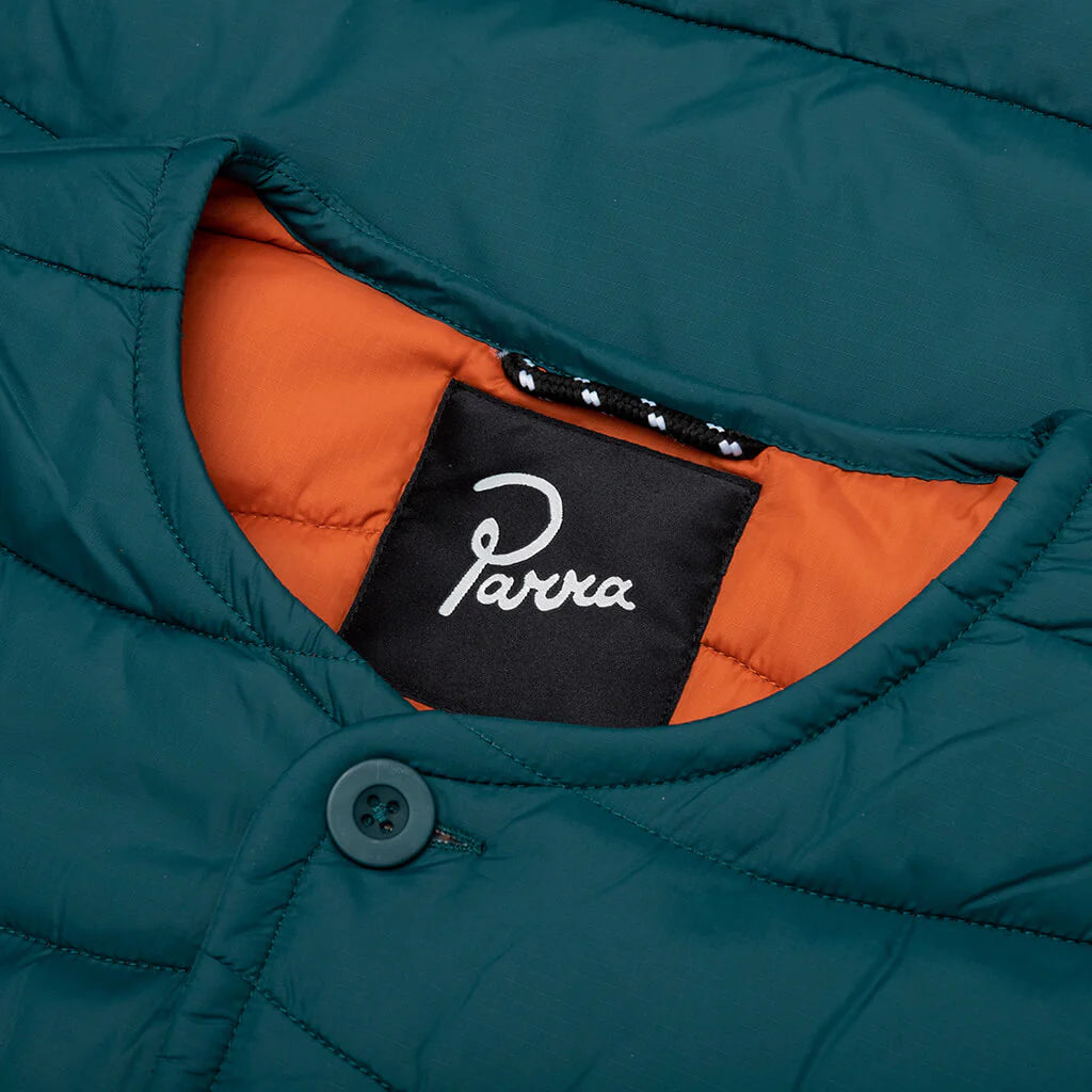 Colored Landscaped Jacket Deep Sea Green